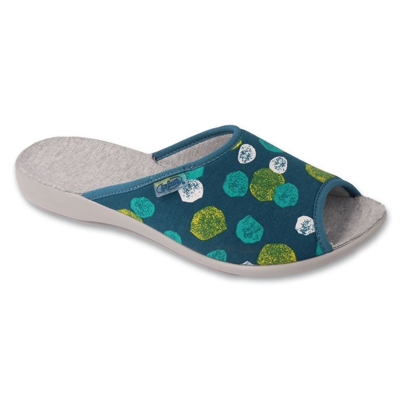 Papuci de dama Befado cu modele pu 255D003 verde
