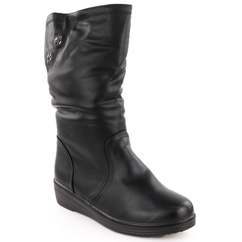 Botine izolate dama, negre, T.Sokolski SCA273 negru