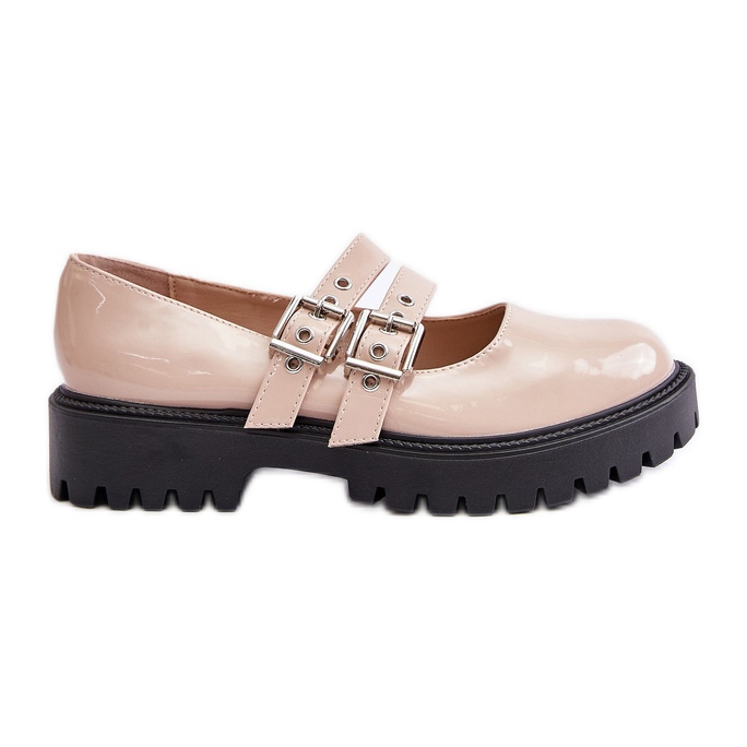 Pantofi De Dama Cu Bretele Bej Lavete Terione