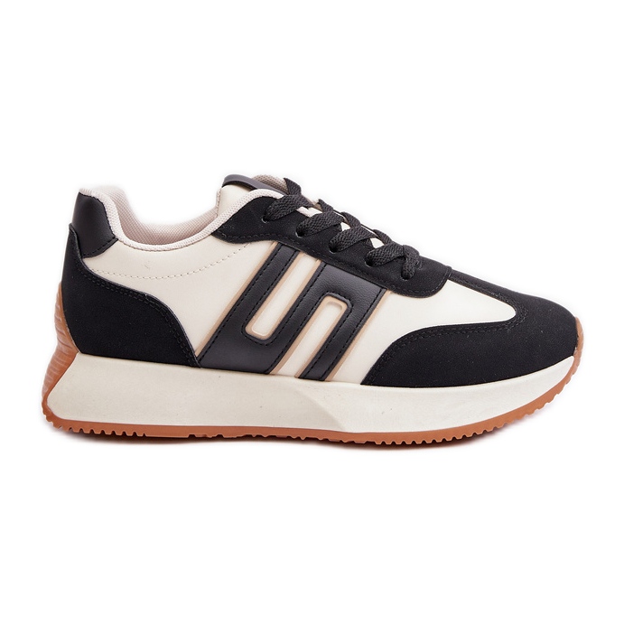 Pantofi de damă, pantofi sport pe platformă, Thari negru