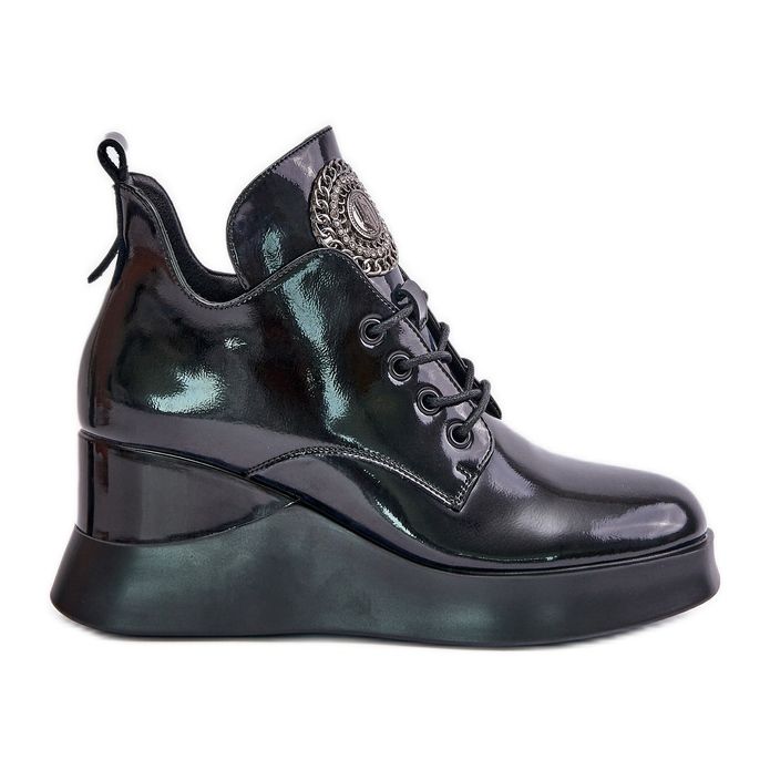 Cizme cu pană patentate de damă Vinceza 66706 Negru Cizme cu pană patentate de damă Vinceza 66706 Negru