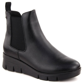 Botine de damă cu pană, negru Potocki 12433 Botine de damă cu pană, negru Potocki 12433