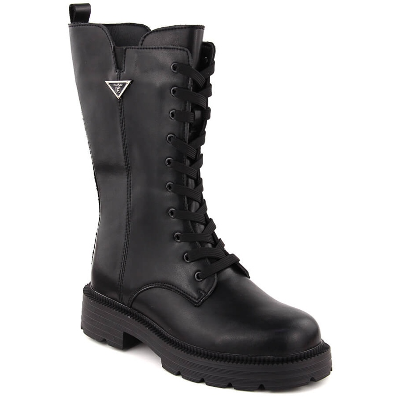 Cizme de munca dama piele neagra Filippo DBT6302 negru