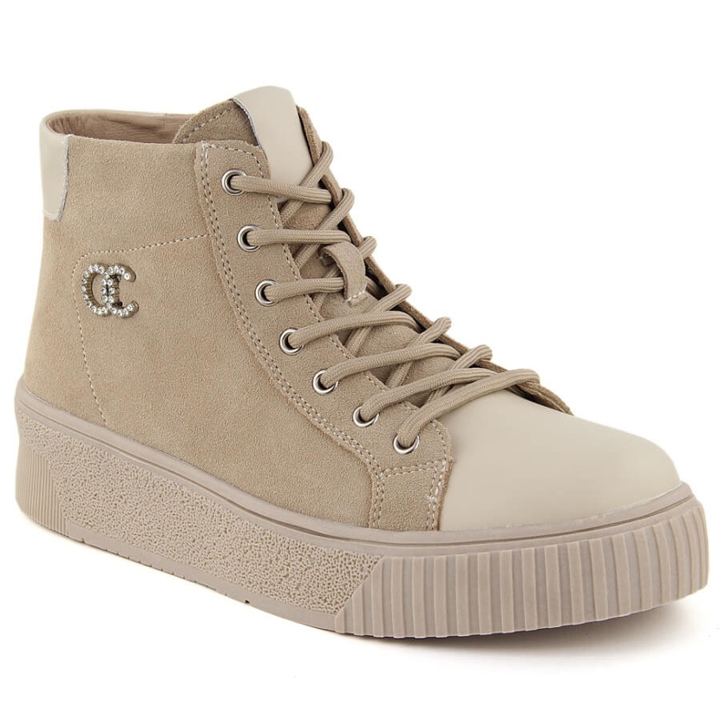 Tenisi dama Filippo DBT6483 din piele bej Tenisi dama Filippo DBT6483 din piele bej