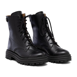 Genți de damă din piele neagră Butdam WOR1 negru