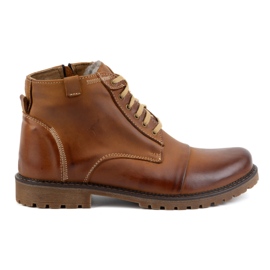 Olivier Iarna Pantofi Barbati Piele Botine 137 maro Olivier Iarna Pantofi Barbati Piele Botine 137 maro