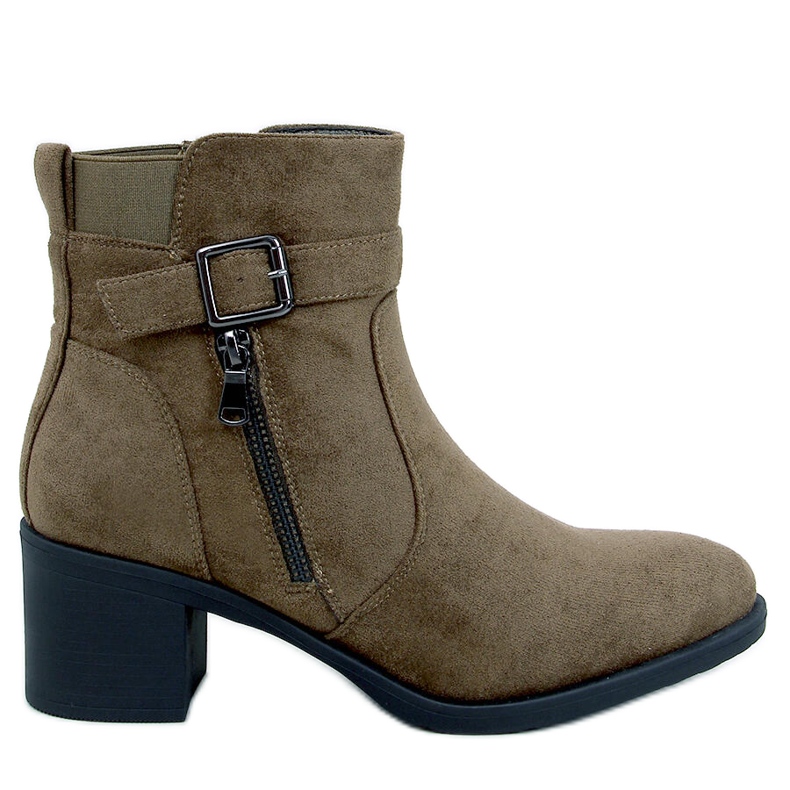 Botine clasice cu toc de la Irving Green verde