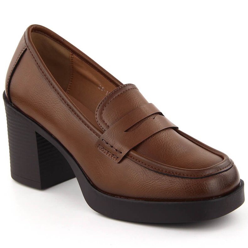 Pantofi de dama cu toc inalt, maro Potocki 12451 Pantofi de dama cu toc inalt, maro Potocki 12451