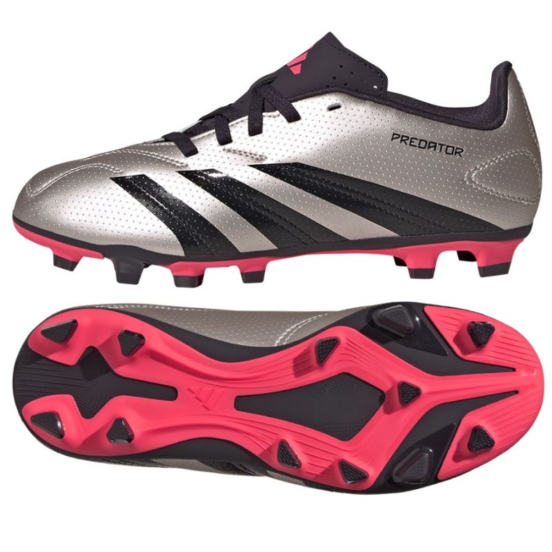 Pantofi de fotbal Adidas Predator Club FxG IF6423 argint