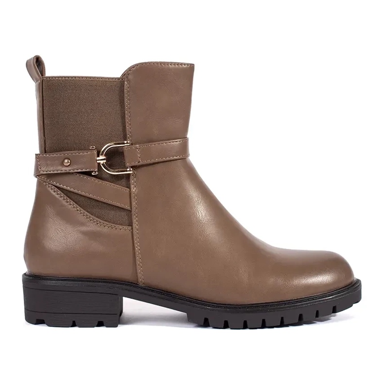 Botine de damă înalte maro