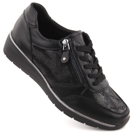 Filippo DP6633 pantofi sport negri cu fermoar negru Filippo DP6633 pantofi sport negri cu fermoar negru