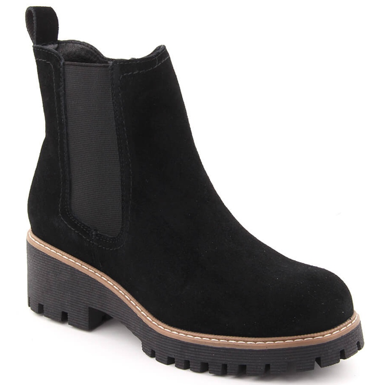 Ghete Chelsea dama piele neagra Filippo DBT4805 negru