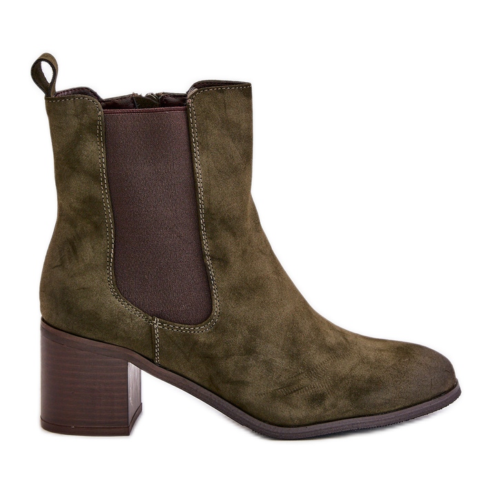 Botine izolante de dama, verde inchis, Radeya