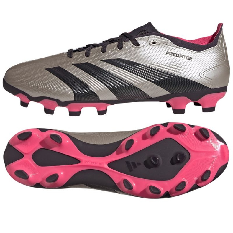 Pantofi de fotbal Adidas Predator League Mg IF6383 argint