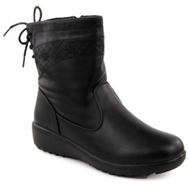 Cizme negre izolate de damă Unisoft 7985 negru Cizme negre izolate de damă Unisoft 7985 negru