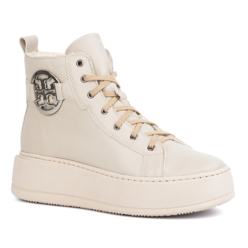 Olivier Cizme de iarna din piele izolata de dama 1174, bej