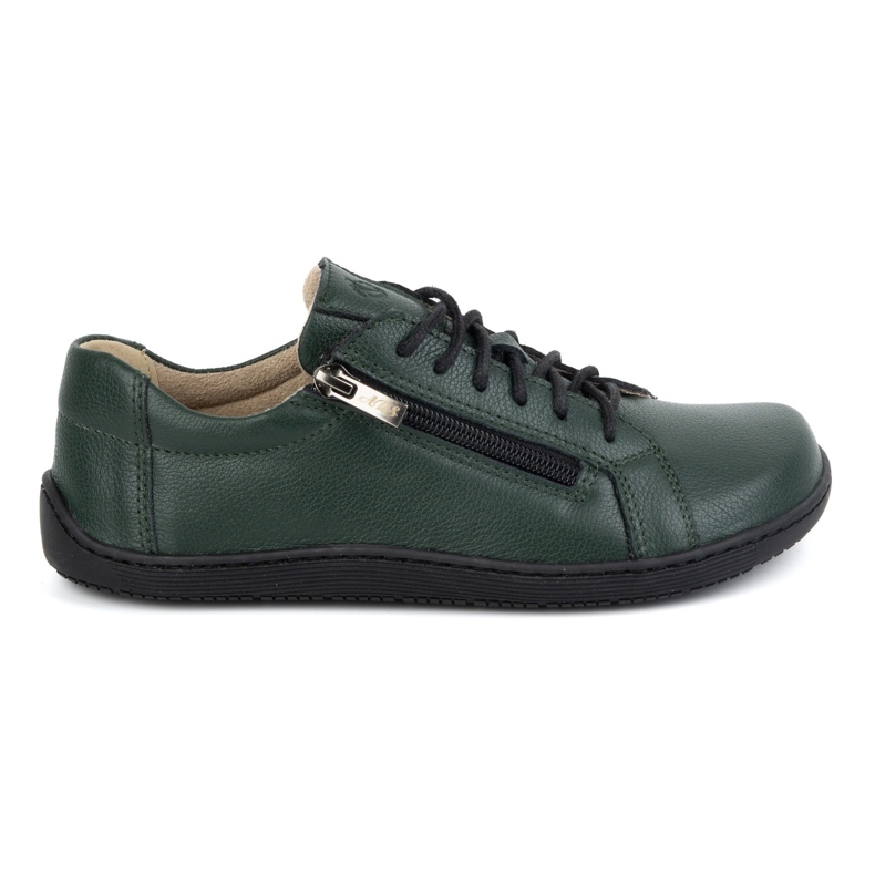 Olivier Pantofi de dama minimalisti din piele descult model 1243 verde