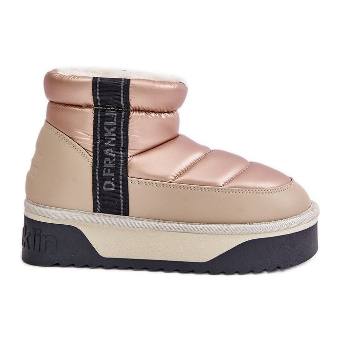 Cizme de zapada joase, cu talpa groasa D.Franklin DFSH371010 Bej