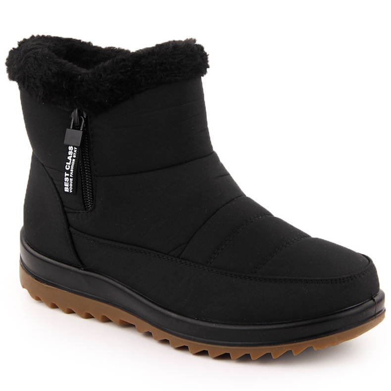 Cizme de zăpadă de damă cu blană, Potocki negru 66302 Cizme de zăpadă de damă cu blană, Potocki negru 66302