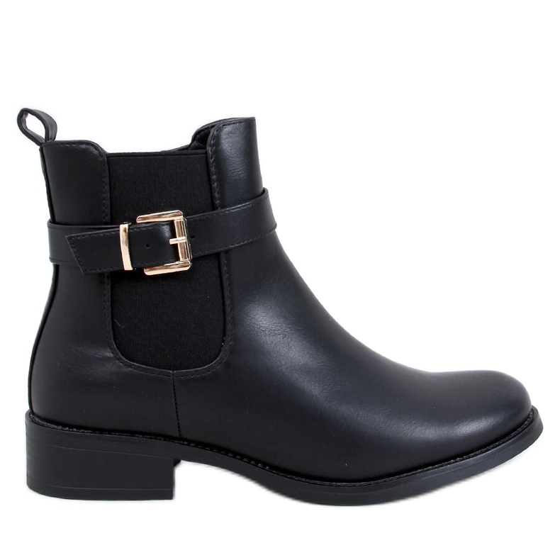 Cizme Chelsea de damă clasice Saroni Black negru