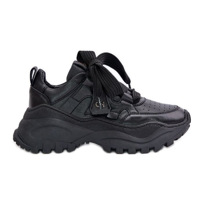 Pantofi de damă din piele negri CheBello 4583 negru