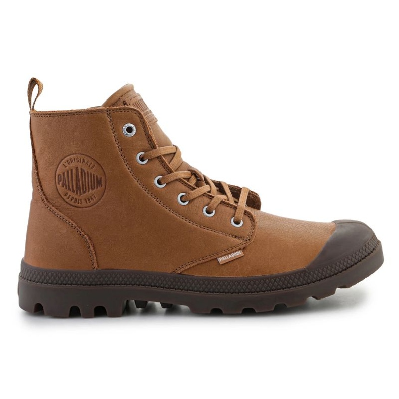 Pantofi Palladium Pampa Zip Lth Ess U 76888-252-M Dear Brown maro Pantofi Palladium Pampa Zip Lth Ess U 76888-252-M Dear Brown maro