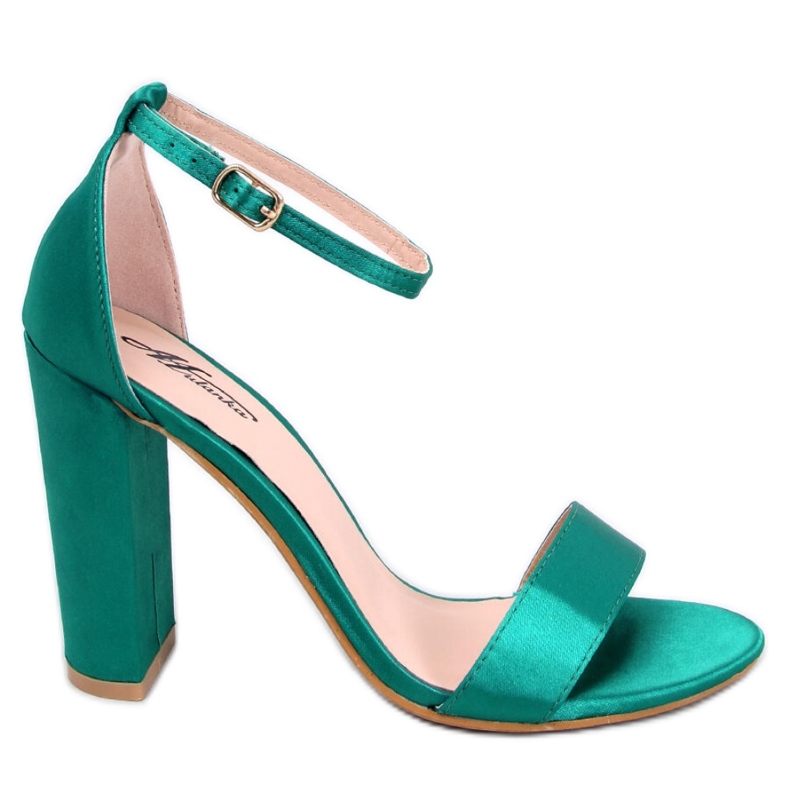 Sandale verde cu toc Ranae - Inello Sandale verde cu toc Ranae - Inello