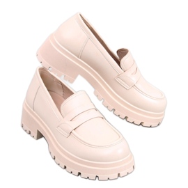 Mocasini cu platforma Dench Beige - Inello bej