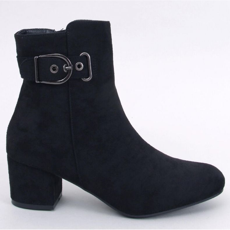 Botine negre cu toc Lanne - Inello negru