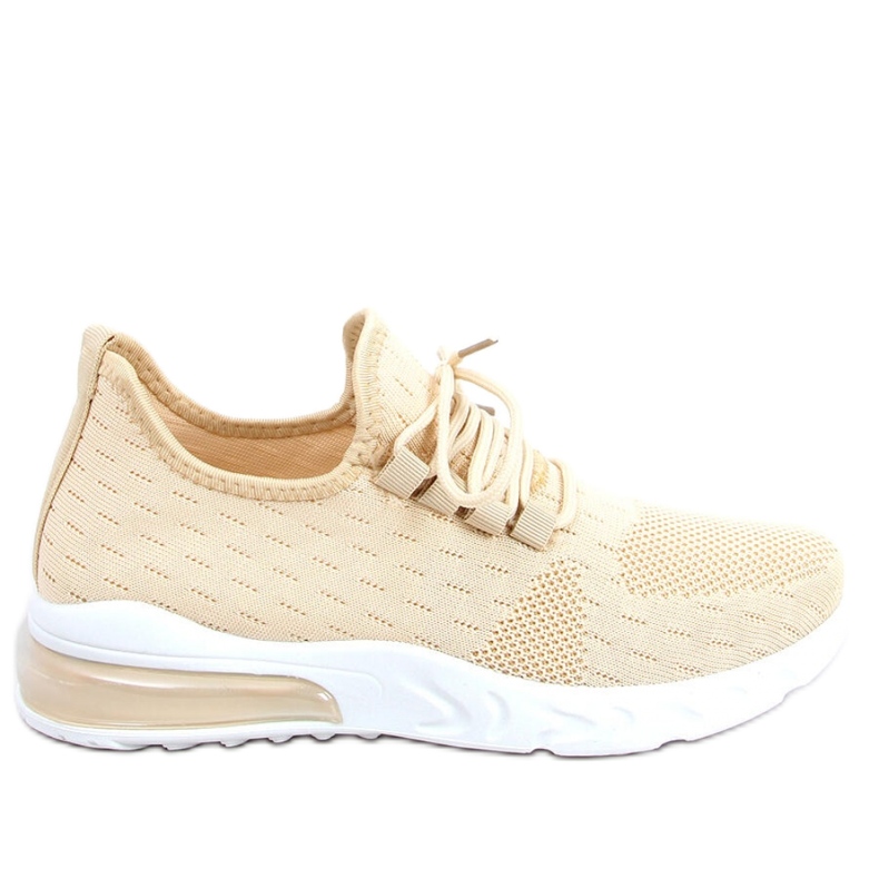 Pantofi sport cu șosete bej