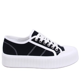 Tenisi dama pe platforma Black negru Tenisi dama pe platforma Black negru