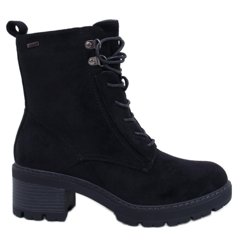 Cizme confortabile cu toc negru Cizme confortabile cu toc negru