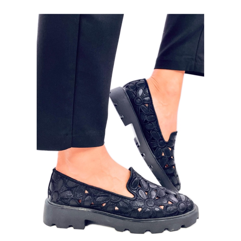 Mocasini negri ajurati negru Mocasini negri ajurati negru