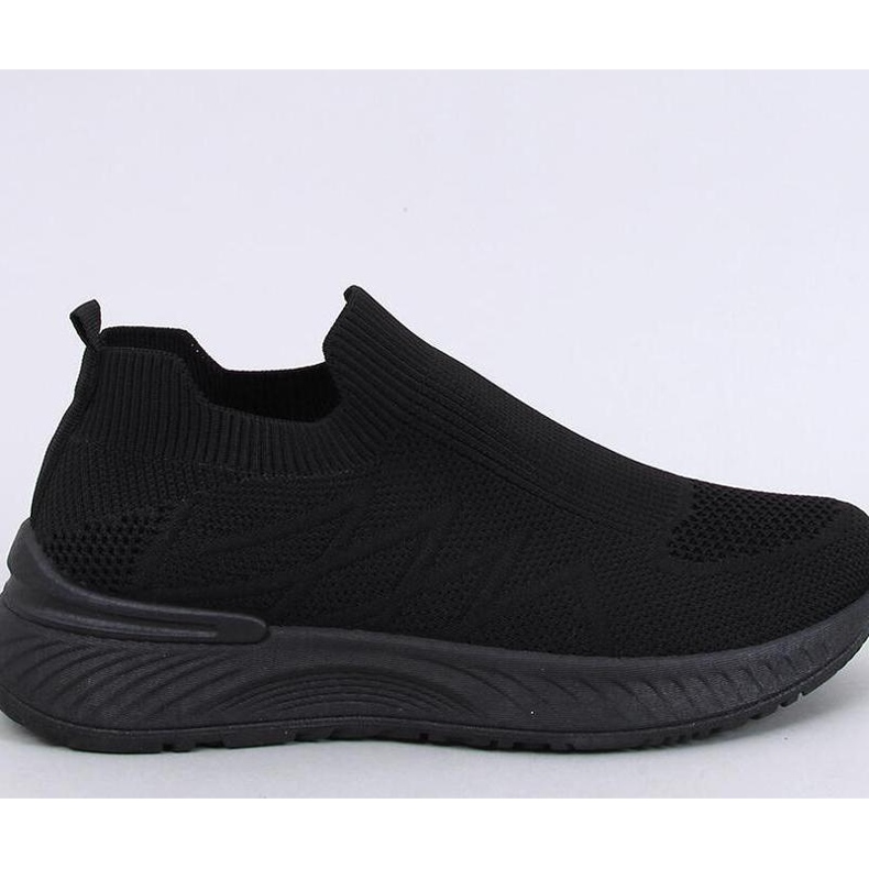Pantofi sport cu șosete Fourny Allblack - Inello negru