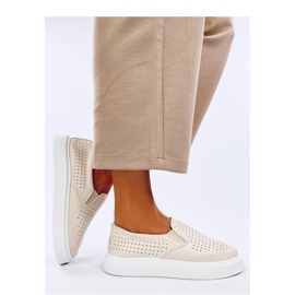Tenisi slip-on, bej, ajurati Tenisi slip-on, bej, ajurati