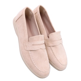 Mocasini de dama bej