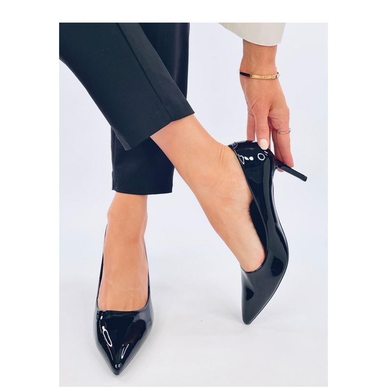 Pompe stiletto patentate Charlotte Black - Inello negru
