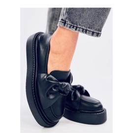 Mocasini cu fundă Stark Black - Inello negru Mocasini cu fundă Stark Black - Inello negru
