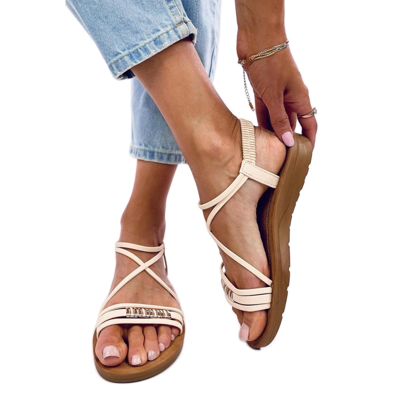 Sandale dama Rostani Beige - Inello bej