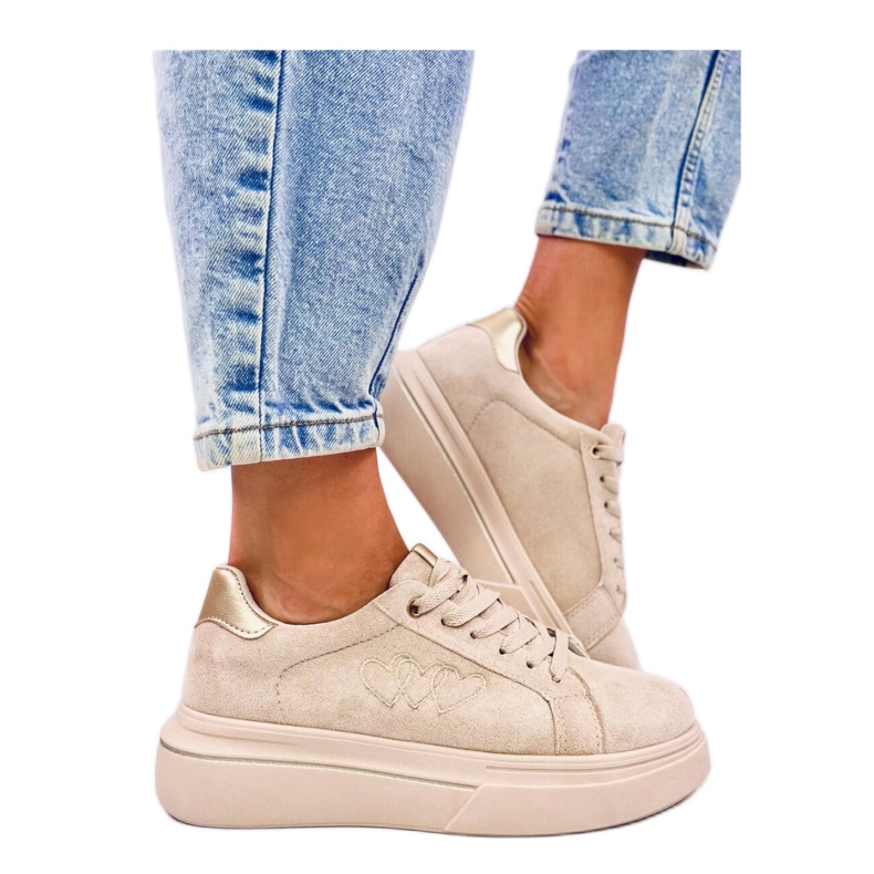 Tenisi de dama pastel Akins Khaki - Inello bej