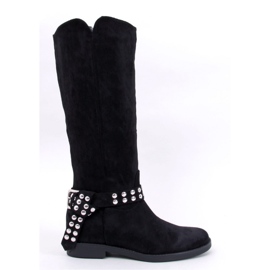 Cizme dama piele intoarsa Brews Black - Inello negru Cizme dama piele intoarsa Brews Black - Inello negru
