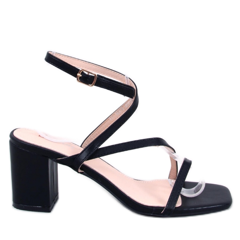 Sandale cu toc înalt Theresa Black - Inello negru
