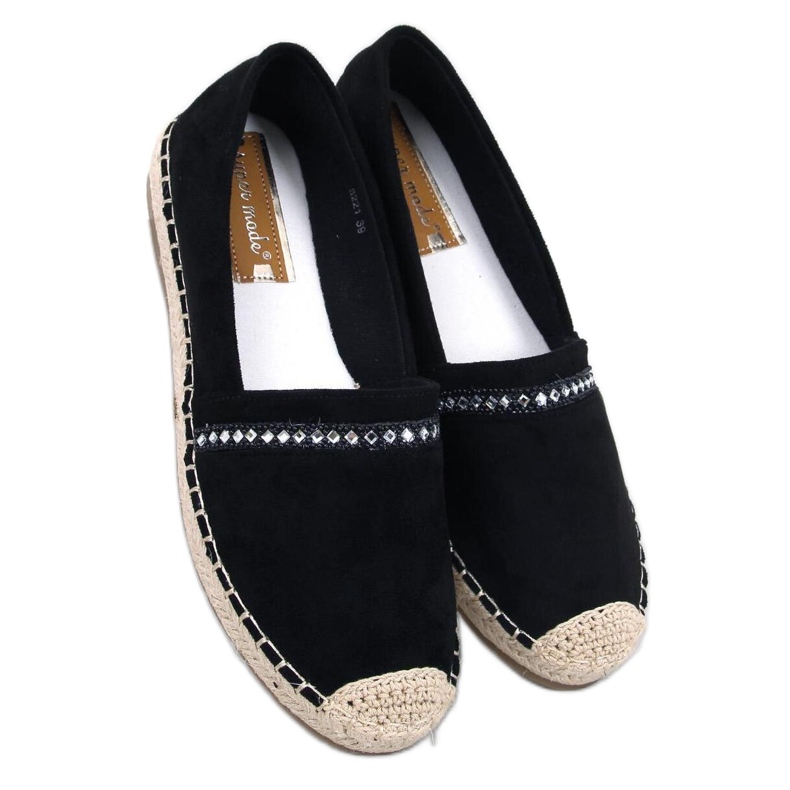 Espadrile dama Etance Black - Inello negru