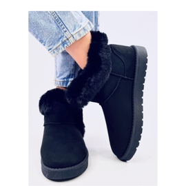Cizme scurte emus cu blana Sissoi Black - Inello negru Cizme scurte emus cu blana Sissoi Black - Inello negru