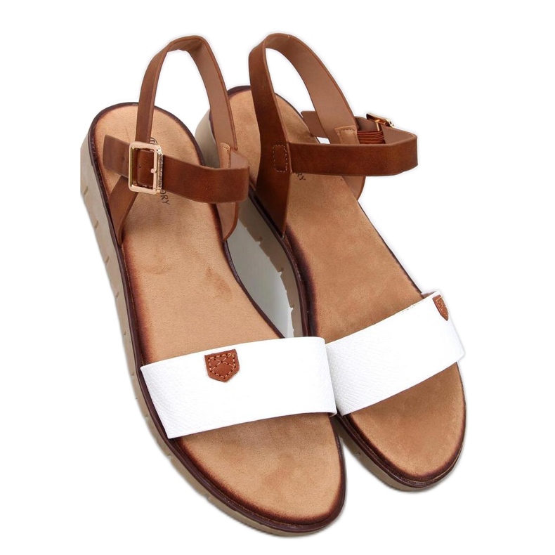 Sandale dama Almera White - Inello alb