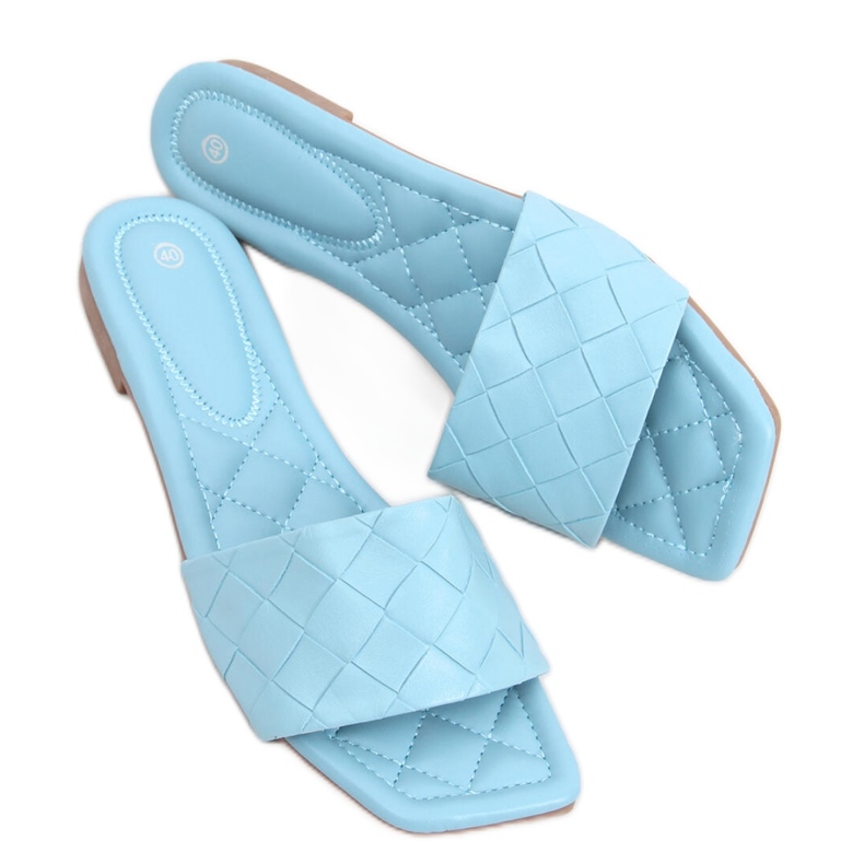 Sandală Flip-flops cu talpă pătrată Sahar LT.BLUE - Inello albastru