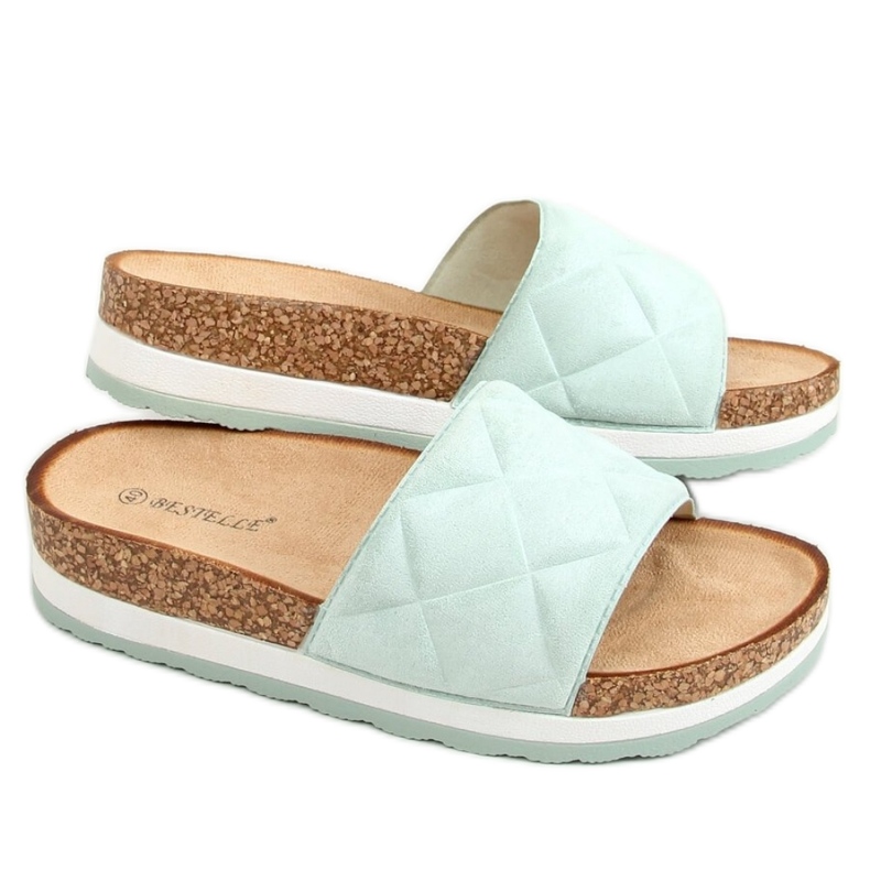 Sandal Cork Flip-flops Mint LS017 Verde - Inello Sandal Cork Flip-flops Mint LS017 Verde - Inello