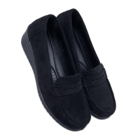 Mocasini cu pană Vegar Black - Inello negru Mocasini cu pană Vegar Black - Inello negru