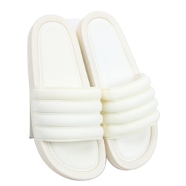 Sandale flip-flops dama Minno White - Inello alb