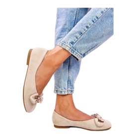 Balerini Cranny Beige ursuleti aurii - Inello bej